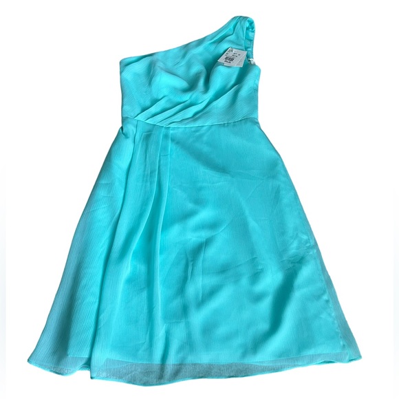 David's Bridal Dresses & Skirts - DAVID’S BRIDAL one shoulder dress in spa (nwt)